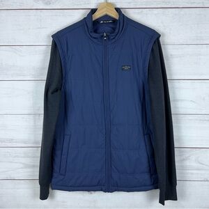 Travis Mathew Jacket Men's Medium Palisades Puffer Long Sleeve Blue Golf